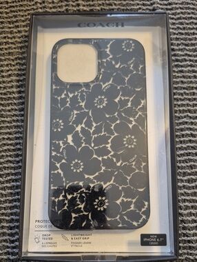 COACH Black Floral Protective Phone Case